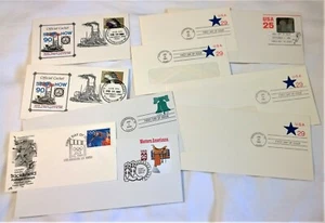 Lot of 10 FDC Postal Stationery Envelopes~Scott #2504-5, 2553~U618-19~U626~U632 - Picture 1 of 11