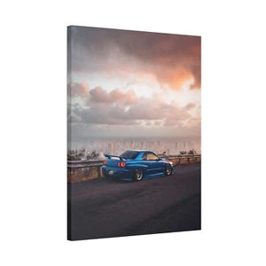Nissan GTR R34 Skyline High Resolution Museum Quality Vertical Car Canvas Print - Picture 1 of 10