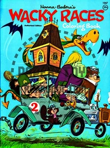 VINTAGE REPRINT - 1969 WACKY RACES COLORING BOOK SAMPLER - Picture 1 of 22