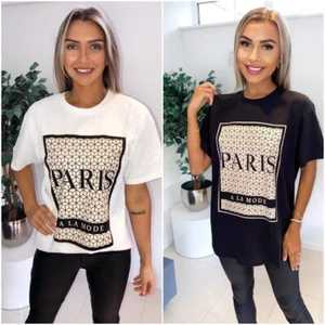 Para mujeres Camiseta Damas Gran Tamaño Holgado Mangas Cortas Eslogan Camiseta Prendas para el torso - Imagen 1 de 41