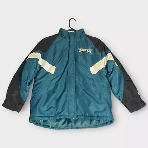 Philadelphia Eagles Puffer Jacket ragazza L verde vintage anni 90 NFL football Philly - Foto 1 di 18