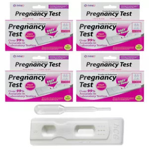 4 HCG Pregnancy Tests Strips Over 99% Accurate Testing Kit Fast Results At Home - Picture 1 of 1