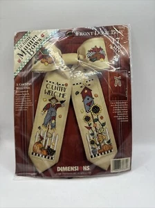 Debbie Mumm Bows By Dimensions Harvest Scarecrow Pumpkin 17” 1996 NOS - Bild 1 von 10