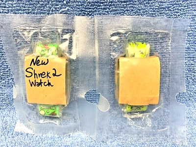 Relojes de pulsera Shrek 2 General Mills 2003 cereal para niños - 2 verde Shrek ~ nuevos Foto 1 de 4