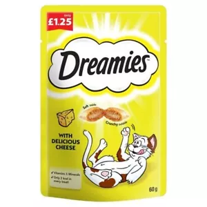 Dreamies Cheese Cat Treats 8 x 60g - Picture 1 of 1