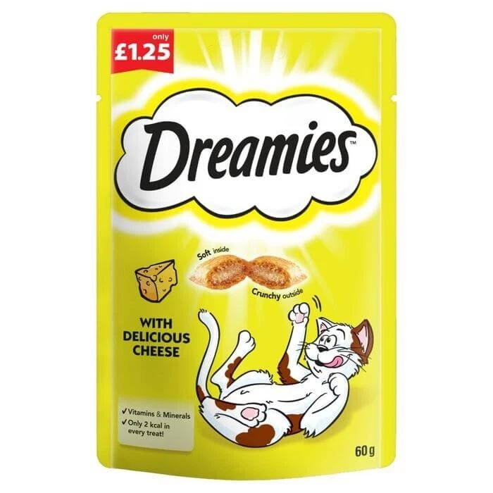 Golosinas Dreamies Cheese Cat 8 x 60 g Foto 1 de 1