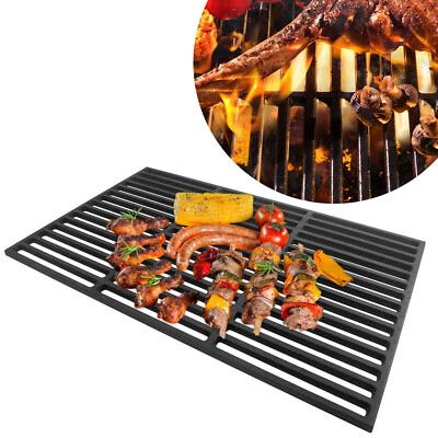Gussrost 28 x 42 cm Set Grillrost Emailliert Gusseisen Grillgitter Guss Grill DE - Bild 1 von 4