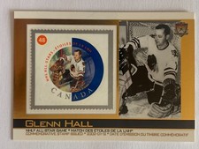 2003 GLENN HALL PACIFIC TRADING CARD CANADA POST NHL ALL STARS STAMP CARD #16