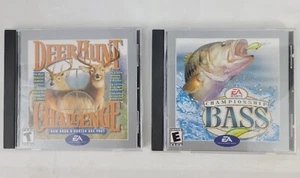 2 Games In 1 Package Champion Bass & Deer Hunt Challenge Electronic Arts - NICE! - Picture 1 of 4