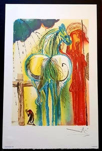 DALI*CHEVAUX*LITHOGRAPHIE*LE CENTURION*SIGNEE*HORSE*1983*VINTAGE*COLLECTOR*RARE* - Foto 1 di 5