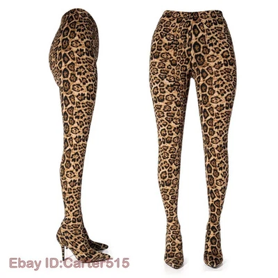 Satins Mono de Tela Elástica Pantalones Botas Mujeres Carreras Fiesta Moda Sexy Acero Foto 1 de 4