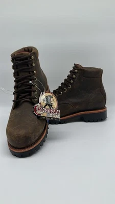 Chippewa LLBean Katahdin Iron Works Waterproof Leather Brown Boot Men’s 7 EE USA - Image 1 of 4