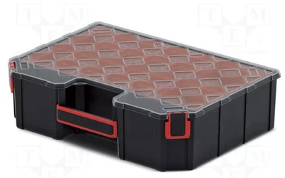 Component Case Storage Box black Plastic polymer With 12 Removable Boxes - Image 1 of 2