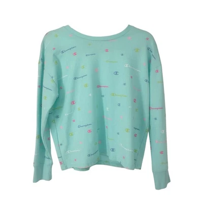 NUEVA Sudadera Champion Niñas Aguamarina Cuello Redondo Manga Larga Talla XL Foto 1 de 4