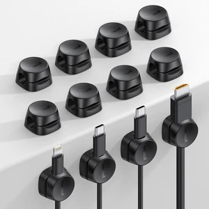 12Pack Cord Organizer Spring Clips, Office Desk Accessories - Desk Cable Manage - Afbeelding 1 van 12