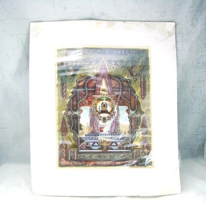 Y. Ben Yehuda JERUSALEM THE JEWEL "Kaballah" Signed Print Water damaged AS IS - Picture 1 of 7