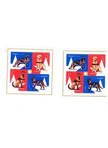 S#5405-08,Military Working Dogs-Double Sided Block of 4 x2=8stamps W plate#-MNH. - Picture 1 of 1