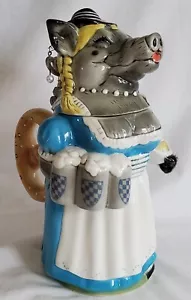 Vtg 11" Rosie Boaress Oktoberfest Barmaid Character Stein King Germany LE - Picture 1 of 21