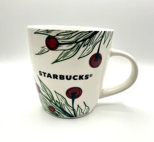 2020 Christmas Holiday Starbucks Ceramic Coffee Mug Tea Cup Holly Berries 12 Oz - Picture 1 of 4
