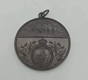 VICTORIAN ERA BRONZE SCOTTISH ROYAL CALEDONIAN CURLING CLUB PRIZE MEDAL - Picture 1 of 2