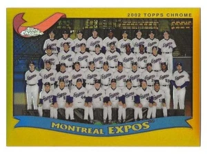 2002 Topps Chrome Gold Refractor #658 Montreal Expos Team Card BV$5 - Picture 1 of 1