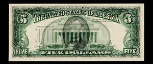 1988-A $5 Federal Reserve Kansas City Offset Printing Error - Picture 1 of 2