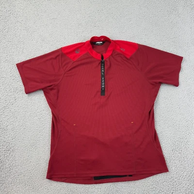 Pearl Izumi Cycling Jersey Mens XL Red 1/4 Zip Pockets Bicycle Top Extra Large - Image 1 of 4