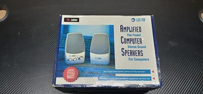 New Labtec Computer Speakers LCS-150 with new compatible adapter - Image 1 of 4