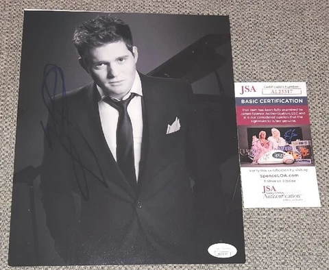 MICHAEL BUBLE SIGNED 8X10 PHOTO  JSA JAMES SPENCE AUTHENTICATED #AL23317 WOW Cover