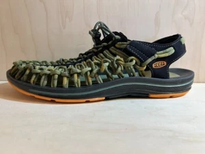 Keen Uneek Stripes Sneaker Mens US 9.5 Orange Ochre/Raya - Picture 1 of 6