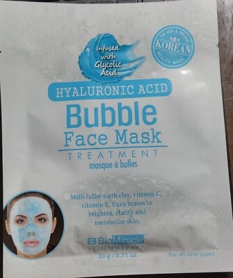 Bio Miracle Hyaluronic Acid Bubble Face Mask  - Image 1 of 2