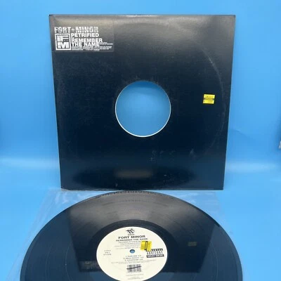 Fort Minor – Petrified & Remember The Name 12" Single Vinyl 2005 NM Prod Jay Z — 第 1/4 张图片