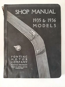 1935-1936 Pontiac ORIGINAL Dealer Shop Manual by General Motors GM Garage - Picture 1 of 7
