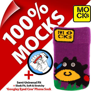Mocks Cow Mobile Phone MP3 Sock Case Cover Pouch Sleeve for iPhone 4S 5 5C 5S SE