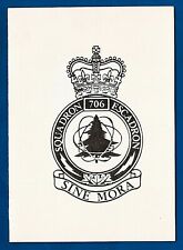 vintage Canada CFB CORNWALLIS 706 Squadron signed Christmas card