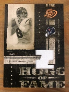 David Carr HOGG OF FAME 91/150 SP G/U JERSEY - 04 Playoff Hogg Heaven HF-4 - Picture 1 of 2