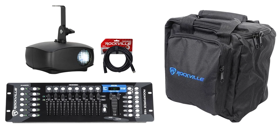 ADJ Eliminator Cosmic Burst Laser Moonflower Effect Light+DMX Control+Bag+Cable - Image 1 of 4