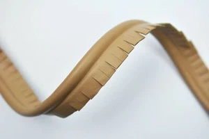Taupe 5mm Flanged Faux Leather Leatherette Piping Trimming Cord Trims Upholstery - Picture 1 of 1
