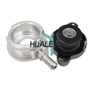 Tapa de radiador 1.1 con cuello de relleno de radiador soldado de aluminio 32 mm 1.25" ID - Imagen 1 de 5