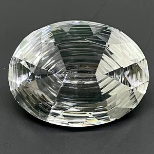 VVS 41.65 Cts Natural White Quartz Oval Custom Cut Dazzling Untreated Gemstone - Bild 1 von 21