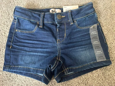 Pantaloncini jeans corti bambina taglia 8 NUOVI SO - Immagine 1 di 3