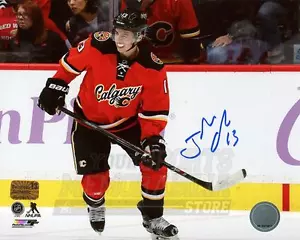 Johnny Gaudreau Calgary Flames Signed Autographed Home Action 8x10 - Picture 1 of 1