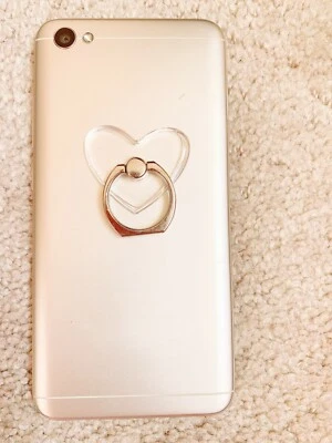 Soporte de anillo transparente para teléfono celular 2 piezas rotación de 360 grados soporte de agarre para dedos-2 Foto 1 de 4