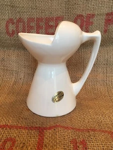 CAMARK POTTERY USA WHITE GLAZED PITCHER MIDCENTURY ART DECO ARKANSAS MCM MODERN - Picture 1 of 9