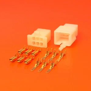 Kit mini connecteur électrique 6 voies 2,8 mm de haute qualité moto moto voiture - Photo 1 sur 5
