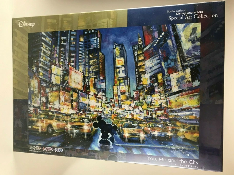 1000pc MICKEY MOUSE (DISNEY) Stained Glass Art Collection JAPANESE Jigsaw Puzzle - Image 1 of 4