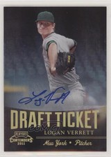 2011 Playoff Contenders Draft Tickets Signatures Logan Verrett #DT23 Auto