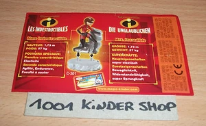 KINDER C-301 C301 THE INCREDIBLES UNGLAUBLICHEN - BPZ SCHWEIZ SUISSE CH - Photo 1/2