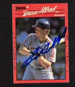 BEAU ALLRED Autograph 1990 Donruss--Cleveland Indians - Picture 1 of 1
