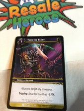 Turn the Blade - Drums - 33/268 - World of Warcraft  WoW TCG - MP